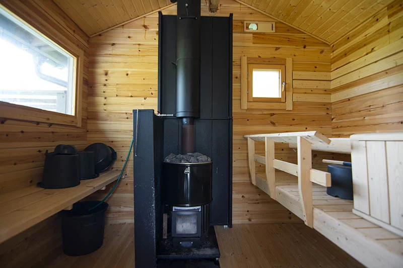 Small pre-made sauna in Norrskata